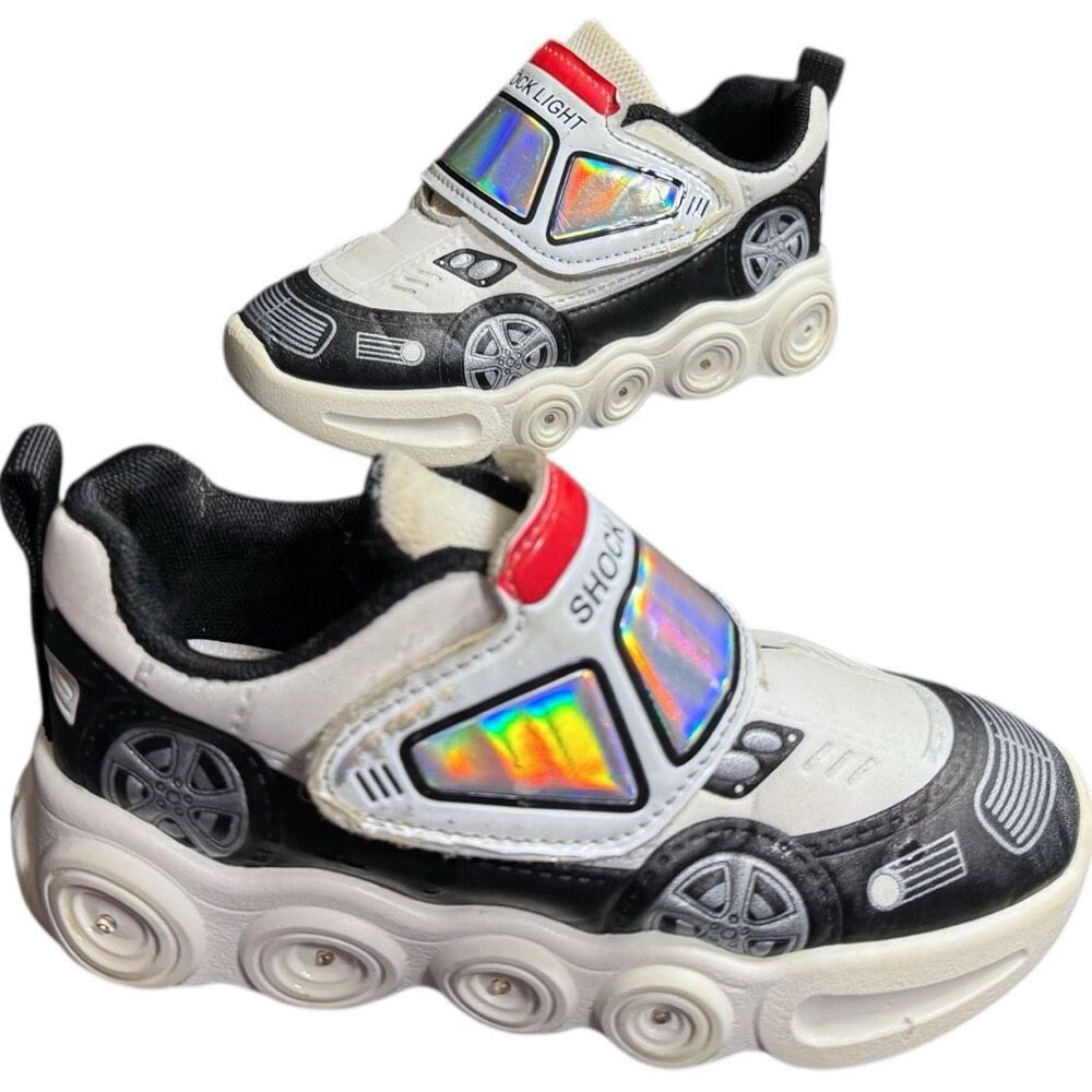 Toddler Boys Race car Sneaker Shoe Bundle Lot Size 11 - Picture 5 of 15